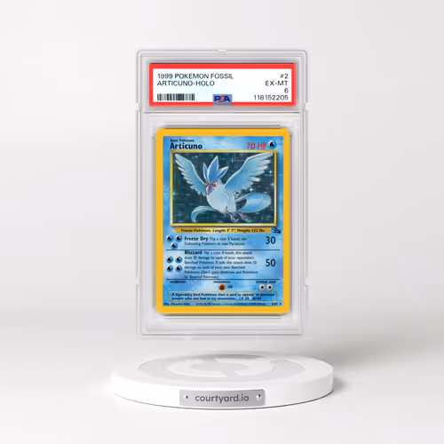 1999 Pokémon Fossil #2 Articuno - Holo (PSA 6 EX-MT)