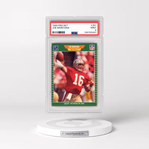 1989 Pro Set #381 Joe Montana (PSA 9 MINT)