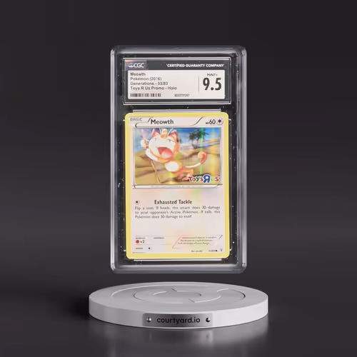 2016 Generations #53/83 Meowth - Toys R Us Promo (Holo) (CGC 9.5 MINT+)