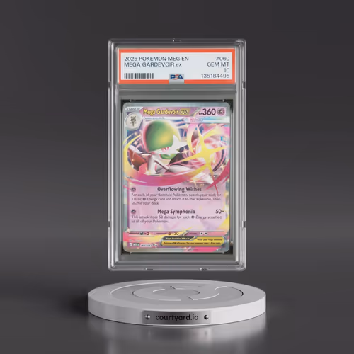 2025 Pokémon Meg EN-Mega Evolution #060 Mega Gardevoir EX - Holo (PSA 10 GEM MINT)