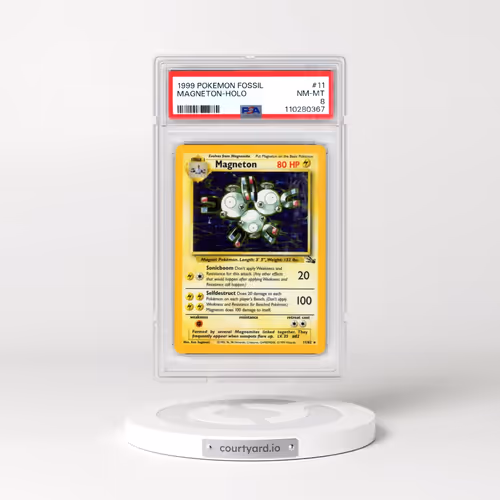 1999 Pokémon Fossil #11 Magneton - Holo (PSA 8 NM-MT)