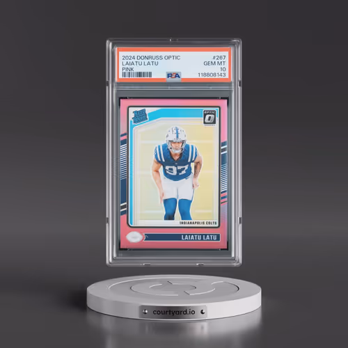 2024 Panini Donruss Optic #267 Laiatu Latu - Pink (PSA 10 GEM MINT)