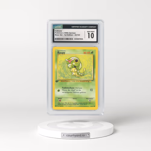 1999 German Base Set #45 Caterpie - 1st Edition (CGC 10 GEM MINT)