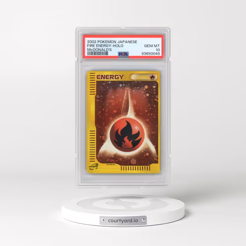 2002 Pokémon McDonald's Fire Energy - Holo (PSA 10 GEM MINT)