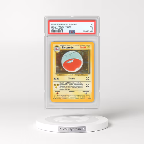 1999 Pokémon Jungle #2 Electrode - Holo No Symbol (PSA 7 NM)