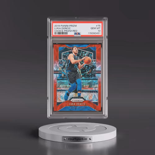 2019 Panini Prizm #75 Luka Doncic - Choice Prizm-Red (PSA 10 GEM MINT)