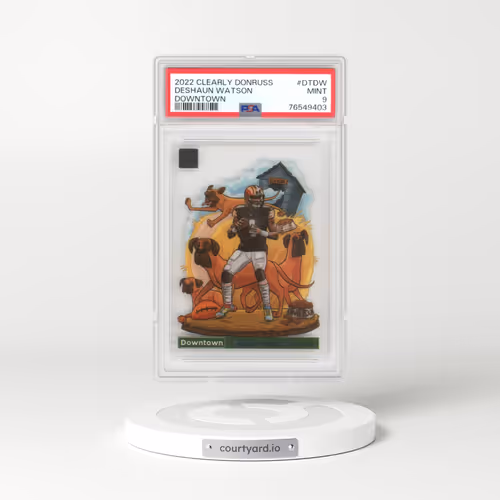 2022 Panini Clearly Donruss Downtown #DTDW Deshaun Watson (PSA 9 MINT)