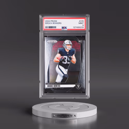 2024 Panini Prizm #315 Brock Bowers (PSA 9 MINT)