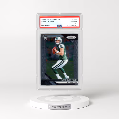 2018 Panini Prizm #203 Sam Darnold (PSA 10 GEM MINT)