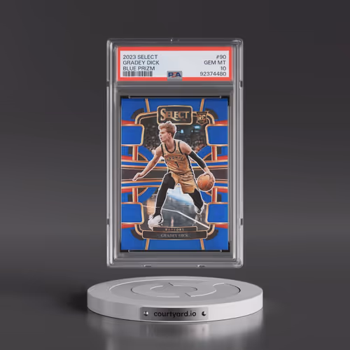 2023 Panini Select #90 Gradey Dick - Blue Prizm (PSA 10 GEM MINT)