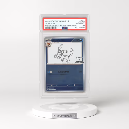2022 Japanese Scarlet & Violet Promos #069 Glaceon - YU NAGABA Pokémon Center Campaign (PSA 10 GEM MINT)
