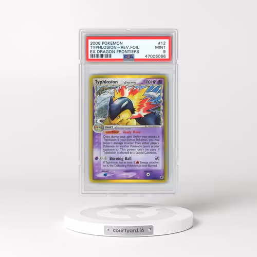 2006 Pokémon EX Dragon Frontiers #12 Typhlosion - Reverse Foil (PSA 9 MINT)