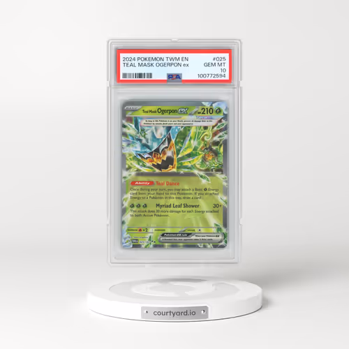 2024 Pokémon Twm EN-Twilight Masquerade #025 Teal Mask Ogerpon EX - Holo (PSA 10 GEM MINT)