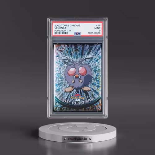 2000 Topps Chrome Pokémon T.V. #48 Venonat (PSA 9 MINT)