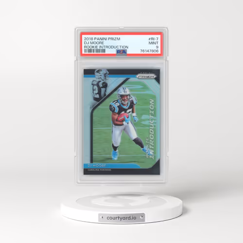 2018 Panini Prizm Rookie Introduction #RI-7 DJ Moore (PSA 9 MINT)
