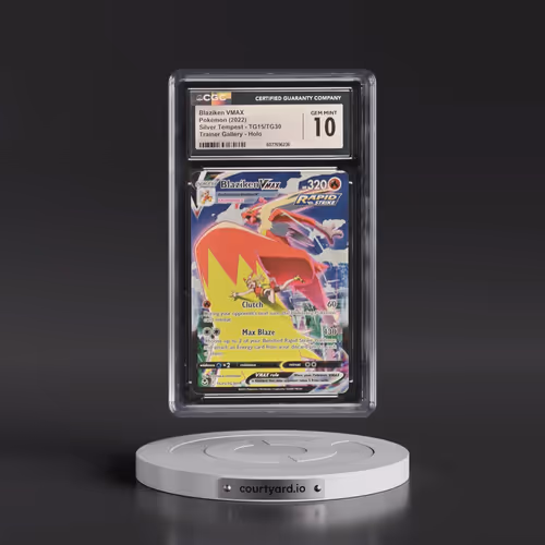 2022 Silver Tempest #TG15/TG30 Blaziken VMAX - Trainer Gallery Holo (CGC 10 GEM MINT)