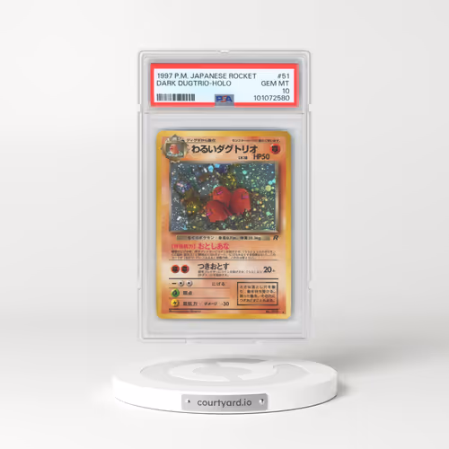 1997 Pokémon Rocket #51 Dark Dugtrio - Holo (PSA 10 GEM MINT)