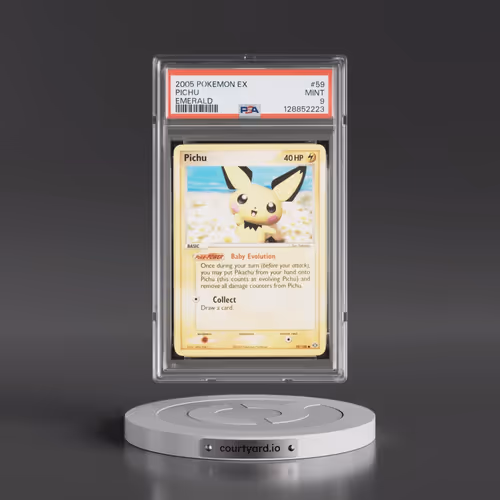 2005 Pokémon EX Emerald #59 Pichu (PSA 9 MINT)