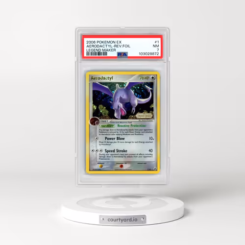 2006 Pokémon EX Legend Maker #1 Aerodactyl - Reverse Foil (PSA 7 NM)