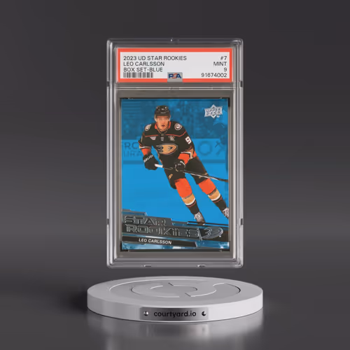 2023 Upper Deck NHL Star Rookies Box Set #7 Leo Carlsson - Blue (PSA 9 MINT)