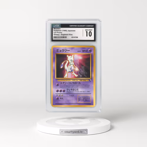 1998 Japanese CD Promo #150 Mewtwo - Glossy Sugimori Illustration (CGC 10 GEM MINT)