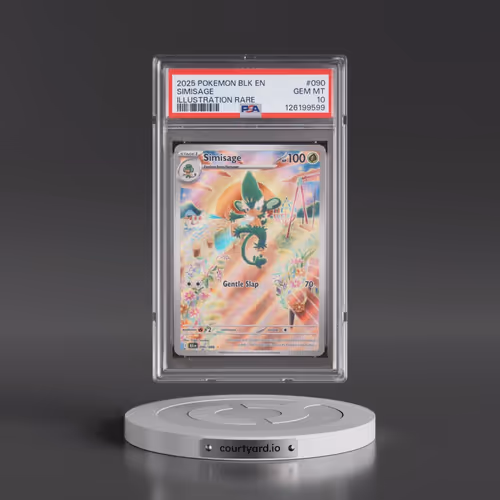 2025 Pokémon Blk EN-Black Bolt #090 Simisage - Illustration Rare (PSA 10 GEM MINT)