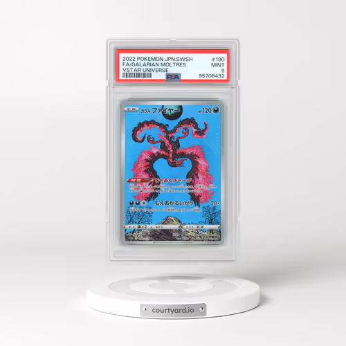 2022 Pokémon Sword & Shield Vstar Universe #190 Galarian Moltres - Full Art (PSA 9 MINT)