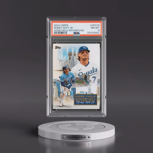 2024 Topps Home Field Advantage #HFA10 Bobby Witt Jr. (PSA 8 NM-MT)