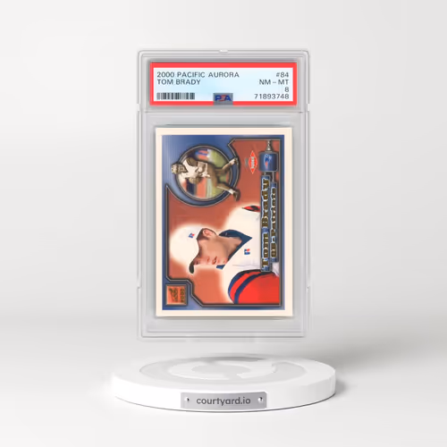 2000 Pacific Aurora #84 Tom Brady (PSA 8 NM-MT)