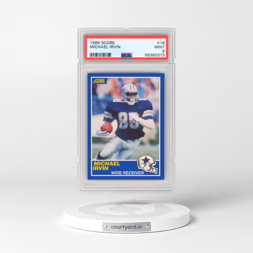 1989 Score #18 Michael Irvin (PSA 9 MINT)