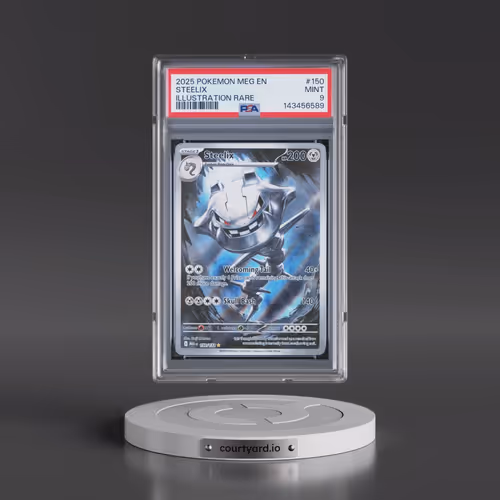 2025 Pokémon Meg EN-Mega Evolution #150 Steelix - Illustration Rare (PSA 9 MINT)