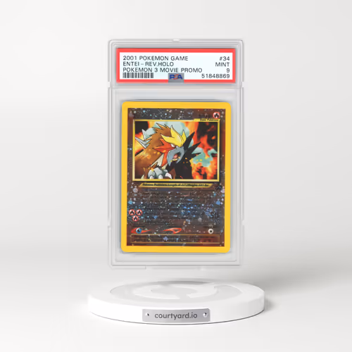 2001 Pokemon 3 Movie Promo #34 Entei - Holo (PSA 9 MINT)