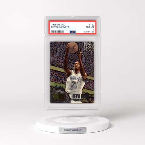 1995 Metal #167 Kevin Garnett (PSA 8 NM-MT)
