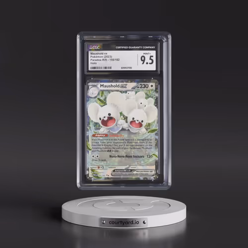 2023 Pokémon Par EN-Paradox Rift #155 Maushold EX - Holo (CGC 9.5 MINT+)