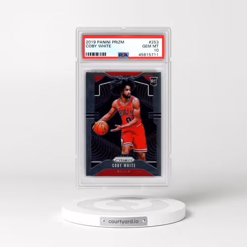 2019 Panini Prizm #253 Coby White (PSA 10 GEM MINT)