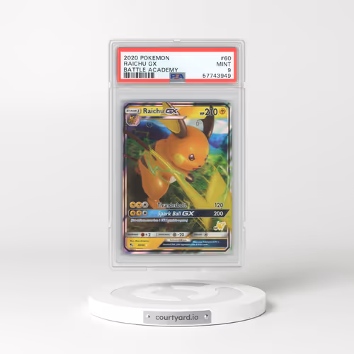 2020 Pokémon Battle Academy #60 Raichu GX - Holo (PSA 9 MINT)