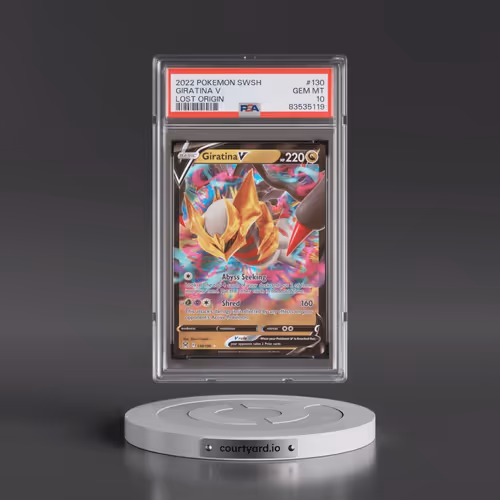 2022 Pokémon Sword & Shield Lost Origin #130 Giratina V - Holo (PSA 10 GEM MINT)