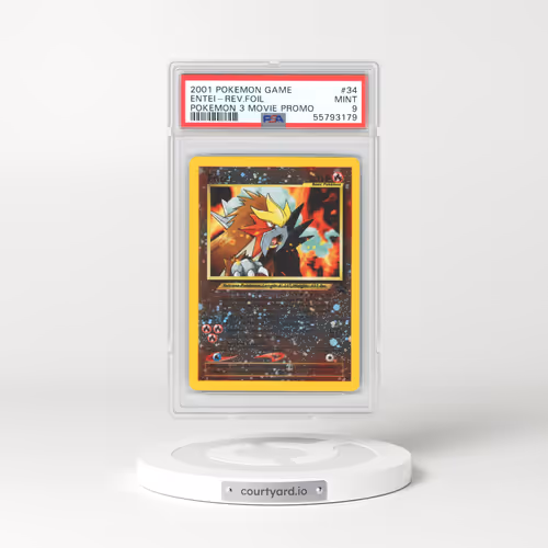 2001 Pokemon 3 Movie Promo #34 Entei - Holo (PSA 9 MINT)