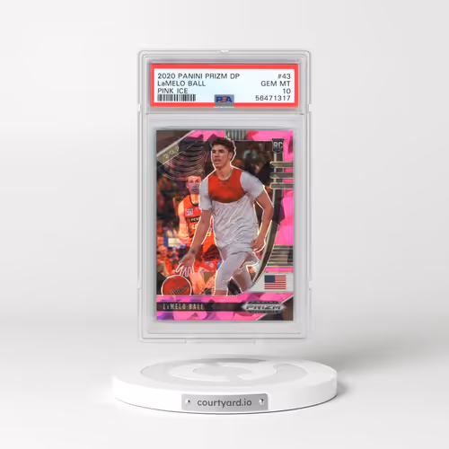 2020 Panini Prizm Draft Picks #43 LaMelo Ball - Pink Ice (PSA 10 GEM MINT)