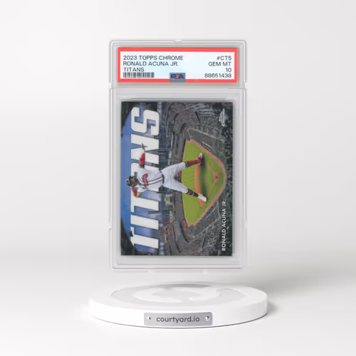 2023 Topps Chrome Topps Chrome Titans #CT5 Ronald Acuna Jr. (PSA 10 GEM MINT)