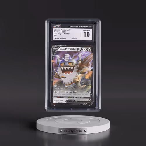 2022 Lost Origin #129/196 Galarian Perrserker V - Holo (CGC 10 GEM MINT)