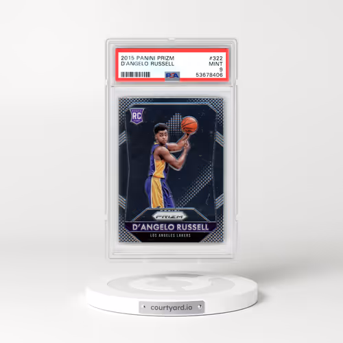 2015 Panini Prizm #322 D'Angelo Russell (PSA 9 MINT)