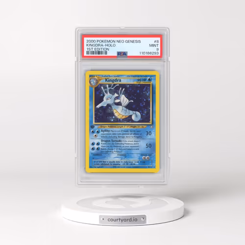 2000 Pokémon Neo Genesis #8 Kingdra - 1st Edition Holo (PSA 9 MINT)