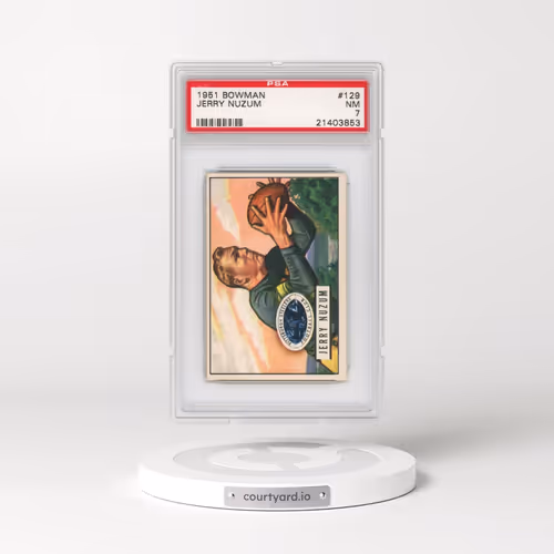 1951 Bowman #129 Jerry Nuzum (PSA 7 NM)