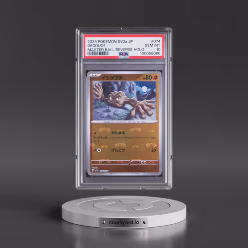 2023 Pokémon Sv2a-Pokémon 151 #074 Geodude - Reverse Holo Master Ball (PSA 10 GEM MINT)