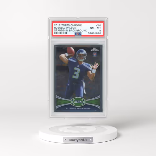 2012 Topps Chrome #40 Russell Wilson - Stands in Background (PSA 8 NM-MT)