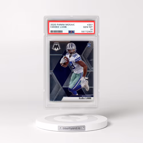2020 Panini Mosaic #207 Ceedee Lamb (PSA 10 GEM MINT)