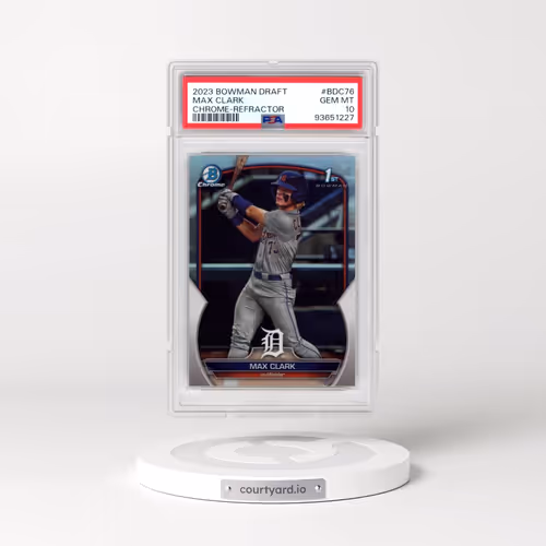 2023 Bowman Draft #BDC76 Max Clark - Chrome-Refractor (PSA 10 GEM MINT)