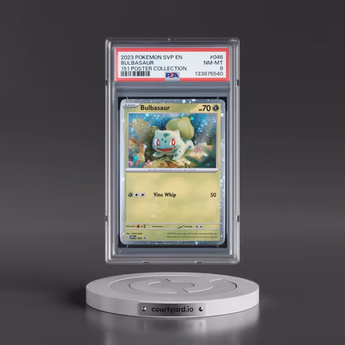 2023 Pokémon Svp EN-SV Black Star Promo #046 Bulbasaur - 151 Poster Collection (PSA 8 NM-MT)