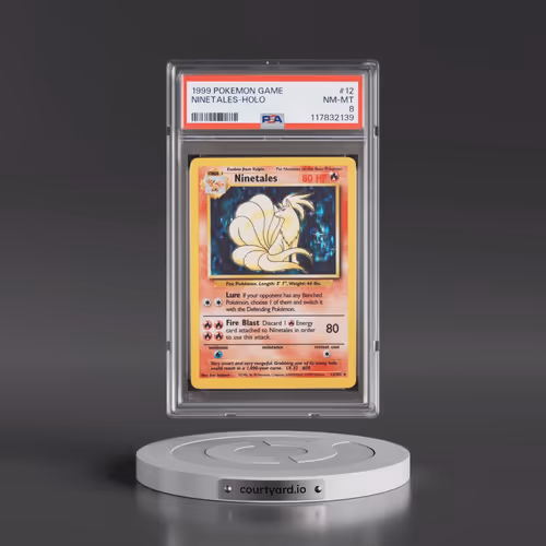 1999 Pokémon Game #12 Ninetales - Holo (PSA 8 NM-MT)